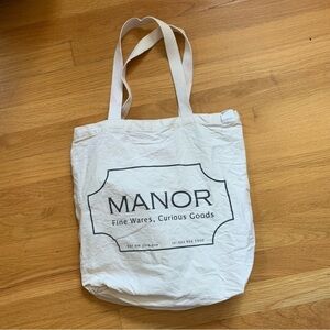 MANOR Fine Wares Home Decor PNW PDX Cotton Canvas Shopping Tote Bag